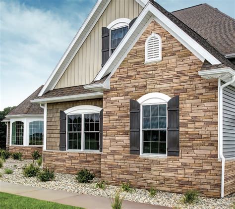 metal siding with stone on house|decorative stone siding for houses.